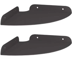 Plūduriuojanti lentyna su lentyna 2 pcs Juodas 18 x 18 x 2 cm