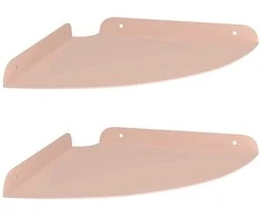 Plūduriuojanti lentyna su lentyna 2 pcs Rožinė 24 x 24 x 2 cm