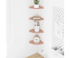 Plūduriuojanti lentyna su lentyna 4 pcs Rožinė 15 x 15 x 2 cm