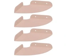 Plūduriuojanti lentyna su lentyna 4 pcs Rožinė 15 x 15 x 2 cm