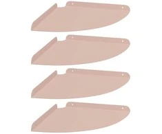 Plūduriuojanti lentyna su lentyna 4 pcs Rožinė 30 x 30 x 2 cm