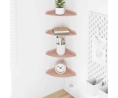 Plūduriuojanti lentyna su lentyna 4 pcs Rožinė 18 x 18 x 2 cm