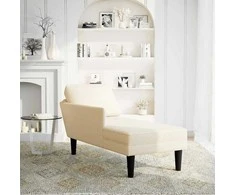 Poilsio sofa su pagalvės kreminiu velveto audinys