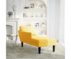 Poilsio sofa su pagalvės šviesiai geltonu velveto audinys