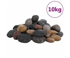 Poliruoti akmenukai, įvairių spalvų, 10kg, 5–8cm