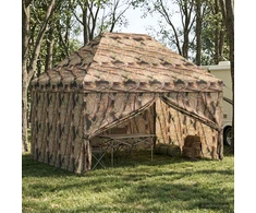 Pop-up Gazebo su 4 Šoninėmis Sienelėmis 3 x 4 m Miško maskuotė