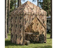 Pop-up Gazebo su 4 Šoninėmis Sienelėmis 2 x 2 m Miško maskuotė