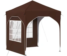 Pop-up šventinis palapinė 192 x 192 x 245 cm Ruda