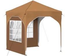 Pop-up šventinis palapinė 192 x 192 x 245 cm Smėlio