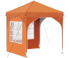 Pop-up šventinis palapinė 192 x 192 x 245 cm Oranžinė