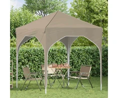 Pop-up šventinis palapinė 194 x 194 x 245 cm Kreminė