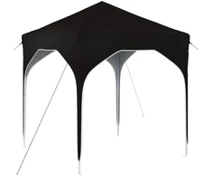 Pop-up šventinis palapinė 194 x 194 x 245 cm Juoda