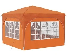 Pop-up šventinis palapinė 290 x 290 x 245 cm Oranžinė