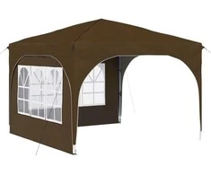 Pop-up šventinis palapinė 290 x 290 x 245 cm Taupe