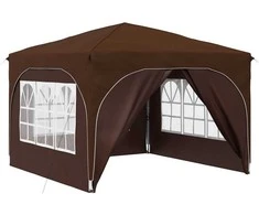 Pop-up šventinis palapinė 290 x 290 x 245 cm Ruda