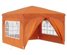 Pop-up šventinis palapinė 290 x 290 x 245 cm Oranžinė