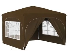 Pop-up šventinis palapinė 290 x 290 x 245 cm Taupe