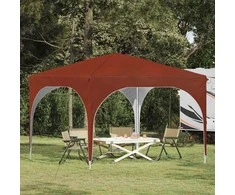 Pop-up šventinis palapinė 290 x 290 x 245 cm Terakotos