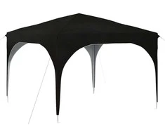 Pop-up šventinis palapinė 290 x 290 x 245 cm Juoda