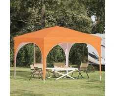 Pop-up šventinis palapinė 290 x 290 x 245 cm Oranžinė