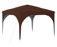 Pop-up šventinis palapinė 290 x 290 x 245 cm Ruda