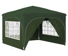Pop-up šventinis palapinė 290 x 290 x 245 cm Žalia