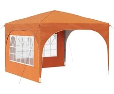 Pop-up šventinis palapinė 290 x 290 x 245 cm Oranžinė