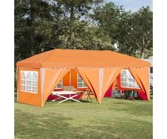 Pop-up šventinis palapinė 575 x 288 x 245 cm Oranžinė