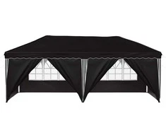 Pop-up šventinis palapinė 575 x 288 x 245 cm Juoda