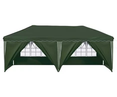 Pop-up šventinis palapinė 575 x 288 x 245 cm Žalia