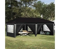 Pop-up šventinis palapinė 575 x 288 x 245 cm Juoda