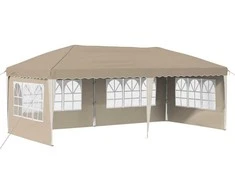 Pop-up šventinis palapinė 575 x 289 x 245 cm Kreminė