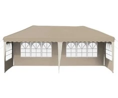 Pop-up šventinis palapinė 575 x 289 x 245 cm Kreminė