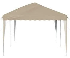 Pop-up šventinis palapinė 575 x 290 x 245 cm Kreminė