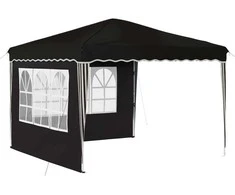 Pop-up šventinis palapinė Juoda 288 x 288 x 245 cm