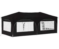 Pop-up šventinis palapinė 575 x 288 x 245 cm Juoda