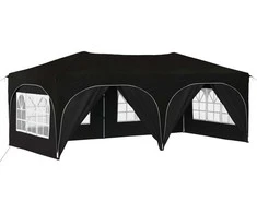 Pop-up šventinis palapinė Juoda 575 x 288 x 245 cm