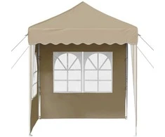 Pop-up šventinis palapinė 195 x 195 x 245 cm Kreminė