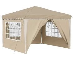 Pop-up šventinis palapinė Kreminė 288 x 288 x 245 cm