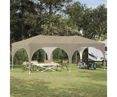 Pop-up šventinis palapinė Kreminė 575 x 288 x 245 cm