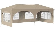 Pop-up šventinis palapinė Kreminė 575 x 288 x 245 cm