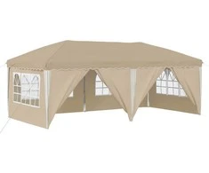 Pop-up šventinis palapinė 575 x 288 x 245 cm Kreminė