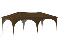 Pop-up šventinis palapinė Taupe 575 x 288 x 245 cm