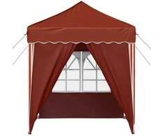 Pop-up šventinis palapinė 195 x 195 x 245 cm Terakotos