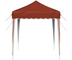 Pop-up šventinis palapinė 195 x 195 x 245 cm Terakotos