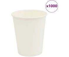 Popieriniai kavos puodeliai 1000 vnt 8oz 200ml Baltas