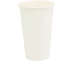 Popieriniai kavos puodeliai, 1000vnt., 16oz, 400ml, baltas