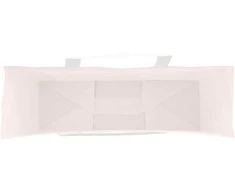 Popieriniai maišeliai 250vnt. su rankenomis, rožinis 54x15x49cm