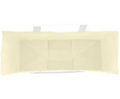 Popieriniai maišeliai 250vnt. su rankenomis geltonos 45x17x48cm