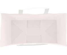 Popieriniai maišeliai 250vnt. su rankenomis, rožinis 32x17x25cm